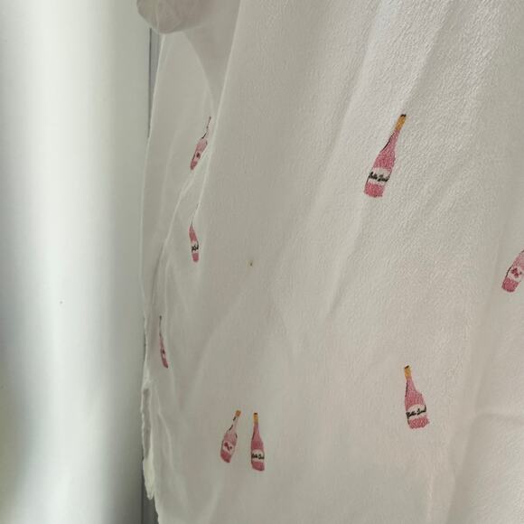 Rails Whitney Rose All Day Medium Champagne Resort White Button Down Shirt - Picture 7 of 9